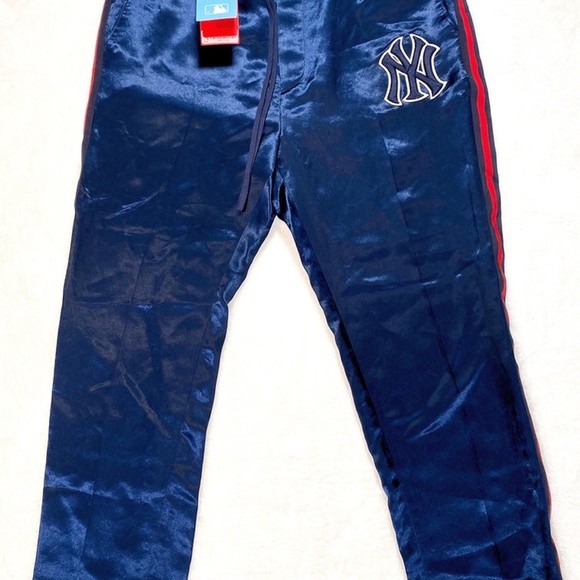 Gucci Men's Blue Ny Yankees Edition Patch Lounge Pants - Picture 9 of 14